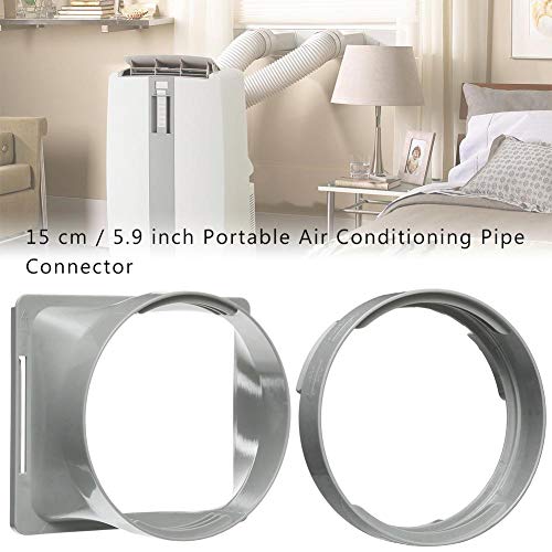 Preisvergleich Produktbild Thelastplanet Tragbare Klimaanlage Abgasschlauch-Schlauchadapter Abgasleitungsschnittstelle Zubehör Für Klimaanlagenteile Quadrat X1 Runde X1 Abs 15cm