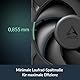 ARCTIC P12 Pro - Leistungsstarker Premium PC Lüfter, 120 mm PWM Case Fan, Gehäuselüfter, 600–3000 rpm, 0 rpm <5% PWM, Hydrodynamisches Gleitlager, 4-Pin - Schwarz
