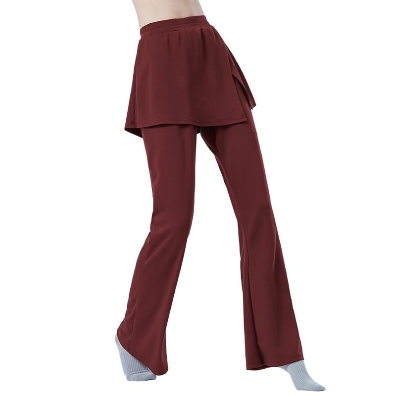 Pantalón de danza moderna LATEAU para mujer: mallas de yoga con falda integrada para ballet