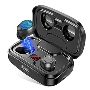 Bluetooth Kopfhörer In Ear,105 Std. Spielzeit Kopfhörer Kabellos mit Bluetooth 5.0, CVC 8.0 Noise Canceling Mic, IPX5…