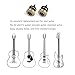 JHTSOLE Locking Guitar Strap Buttons,Metal Guitar Strap Pins with Screws for Electric Acoustic Bass Guitar,Secure Guitar Strap Locks to Prevent Falling Off,Universal fit