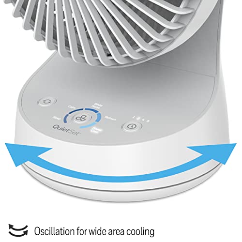 Honeywell QuietSet 5 Oscillating Table Fan, White, HTF337W - image 8