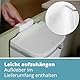 Homra Biomülleimer klein Küche | Kleiner Komposteimer Küche | Mülleimer mit Deckel | Bio Mülleimer | Abfalleimer Küche | Biomüll Behälter | Mülleimer zum Einhängen in Schranktür oder Wandmontage