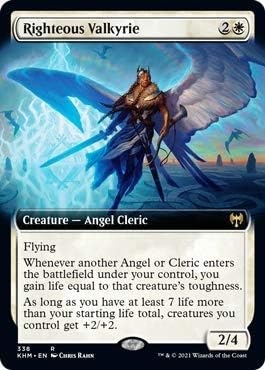 Magic: The Gathering - Righteous Valkyrie - Extended Art - Kaldheim