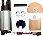 MUCO New 1pc High Performance Electric Gas Intank EFI Fuel Pump With Strainer/Filter + Rubber Gasket/Hose + Stainless Steel Clamps + Universal Connector Wiring Harness & Necessary Installation Kit