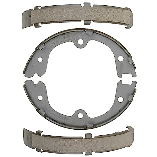 Image of Detroit Axle - Rear Brake Shoes for Nissan Pathfinder Murano Frontier GT-R Quest Xterra Suzuki Equator Infiniti FX35 FX37 FX50 JX35 Q50 M35h M37 M56 Q50, Semi-metallic Brake Shoes Replacement