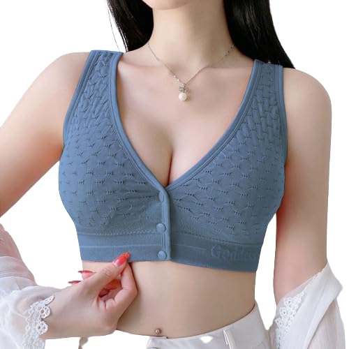 Women's New Moms Padded Front Open Feeding Maternity Baby Nursing Full Coverage Nursing Maternity Bra-image-8