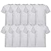 Produktbild Fruit of the Loom 10 T Shirts V-Neck M L XL XXL V-Ausschnitt Diverse Farben auswählbar (L, Grau)