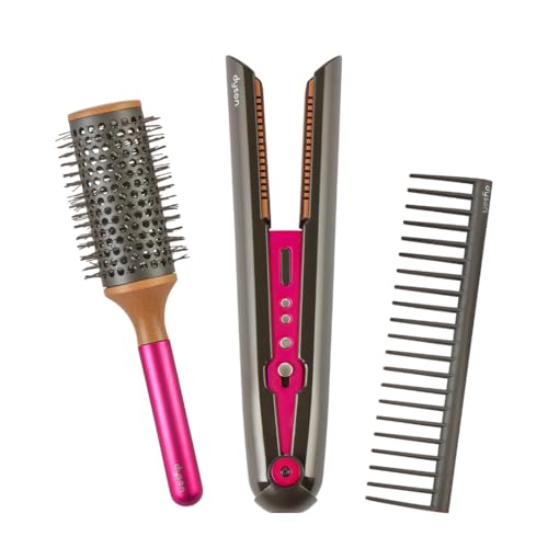 Casdon 73352 Dyson Corrale Styling Set | Piastra giocattolo sicura per bambini dai 3 anni in su, con luci e suoni realistici