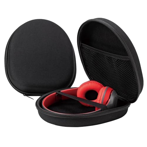 Over Ear Headphones Case, Hard Shell Storage Case Earphones Protective Case Travel Bag Protective Carry Bag 21 cm x 18.5 cm x 6 cm (Black) Over Ear Headphones Case, Hard Shell Storage Case Earphones Protective Case Travel Bag Protective Carry Bag 21 cm x 18.5 cm x 6 cm (Black)