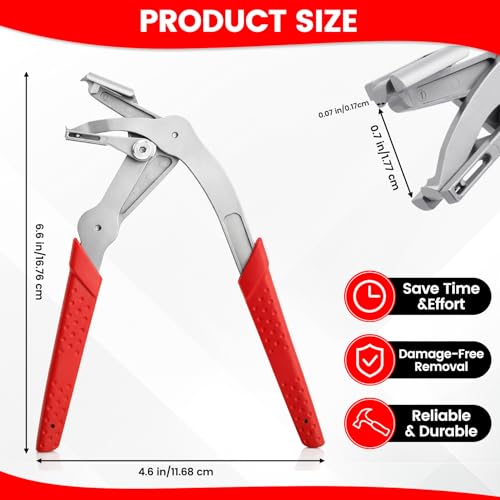 YOUBISON Car Clip Pliers, Panel Clip Removal Tool, Professional Auto Clip Removal Pliers for Automotive Plastic Fasteners, Push Pin & Door Trim, Damage-Free Interior & Exterior Disassembly Tool — additional product view