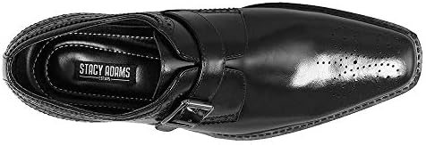 STACY ADAMS mens Kinsley Single Monk Strap Oxford, Black, 10 US | Image 1