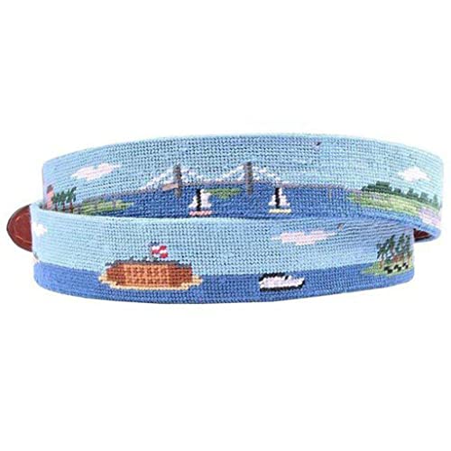 Charleston Scene Needlepoint Belt by Smathers & Branson4