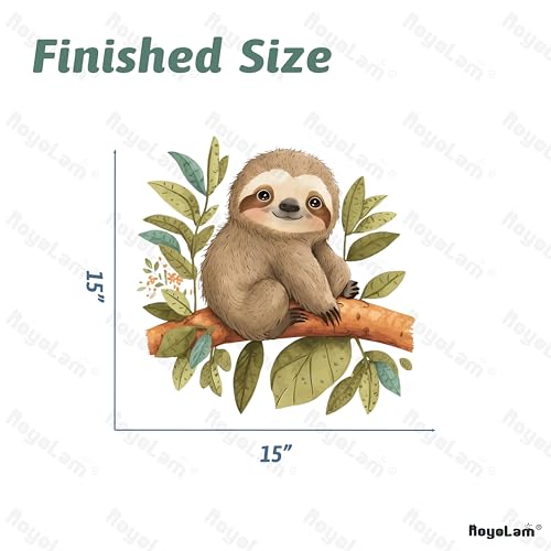 Vinilo Decorativo de Perezoso para Pared 38x38 cm miniatura 5