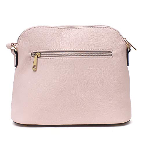 Lightweight Medium Dome Crossbody Bag with Tassel Zipper Pocket Adjustable Strap2