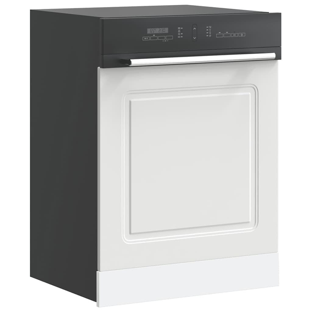 Tomostar Façade de Porte Lave Vaisselle, Panneau de Lave-Vaisselle Accessoire pour Lave-Vaisselle Cuisine Kalmar Blanc 60x1,5x67 cm