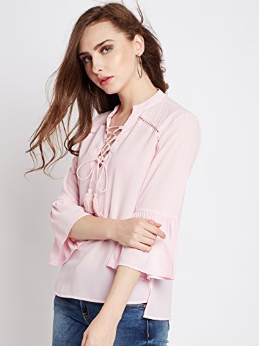 Image of RARE Women Navy Blue Solid Top