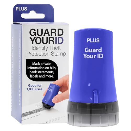 Image of Guard Your ID Advanced Roller 2.0 Identity Theft Prevention Security Stamp Blue