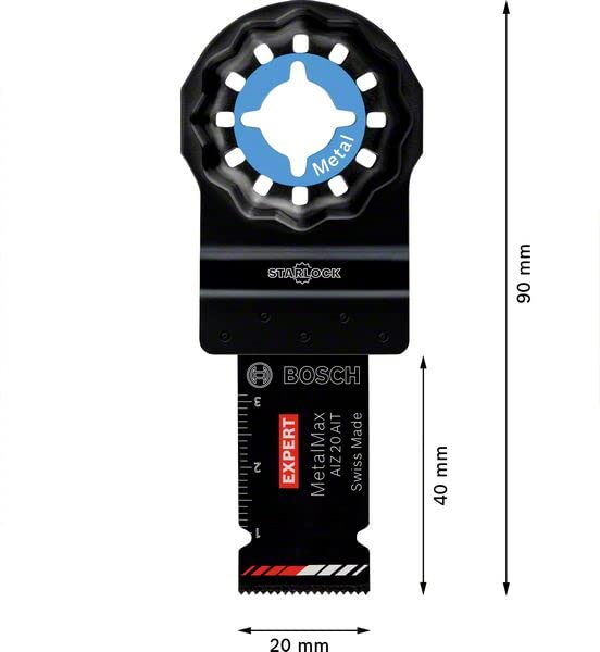 Bosch AIZ20AIT/5 Multi-Tool Blade Star Lock, Pack of 5