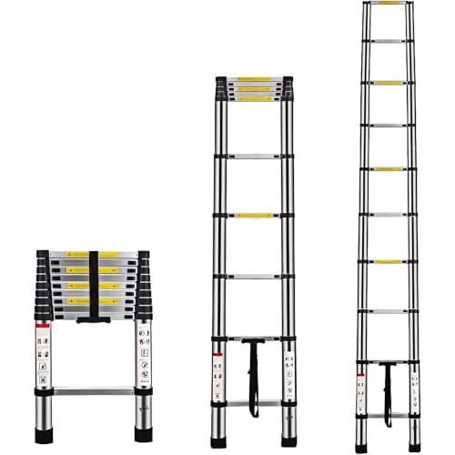 Multibao 2.9m 9.5Ft Telescopic Ladder Telescoping Loft Ladder...