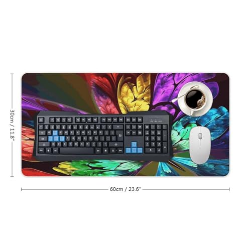 Rainbow Butterfly Desk Pad Large Office Desk Mat miniatura 2