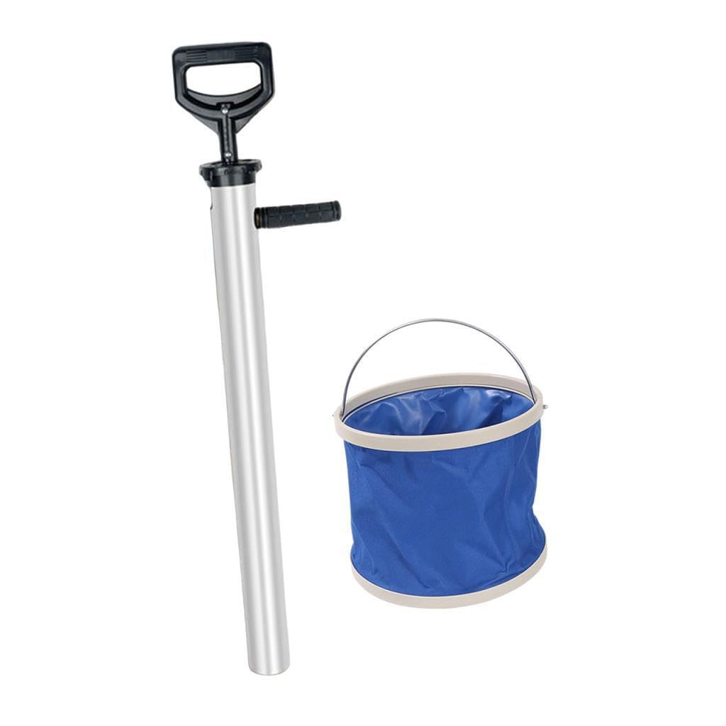 Herramienta práctica para la Captura de mariscos, Bomba de camarones Duradera, de Acero Inoxidable, para en Exteriores y Limpieza, Extractor de, Negro Plata, 92 centímetros