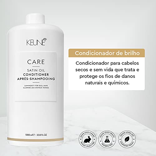 KEUNE Care Satin Oil Conditioner 1000 ml, White, 1 l (Pack of 1) - Image 2