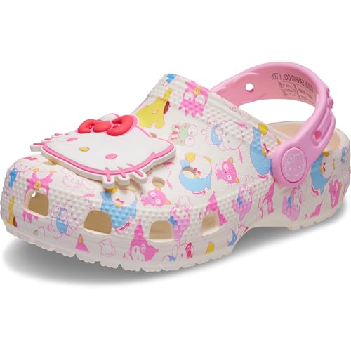 Crocs Unisex-Child Classic Hello Kitty Clog Hello Kitty Pastel 1 Little Kid