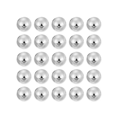 Image of sourcing map 25pcs Precision Balls 1/4" (6.35mm) Diameter G16 Solid Chrome Steel Bearing Balls for Ball Bearing, Machinery, Automotive, and DIY