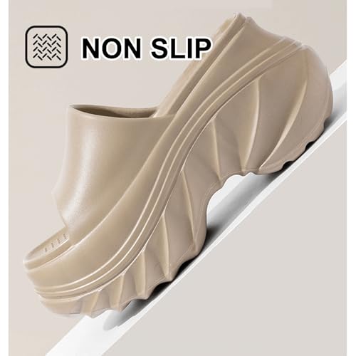 Platform Slides Women Goth Wedge Cloud Sandals Comfy Y2K Gothic Pillow Foam Slipper Summer Home Outdoor Pool Shoes3
