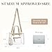 Missnine Clear Tote Bag for Women Thick PVC Clear Bag for Stadium Events with Guitar Strap Transparent for Concert Beach