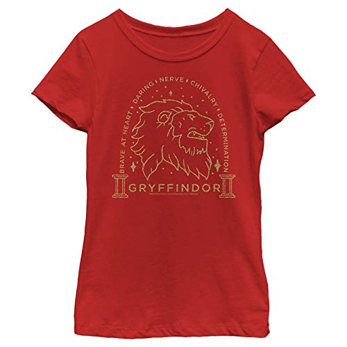 Fifth Sun Girl's Lion Line Art T-Shirt