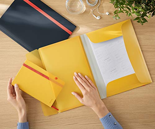 Leitz Cosy Cartella a 3 Lembi con Tasca, Formato