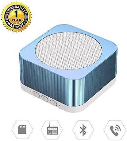 Yuwiss Bluetooth 4.0 Portable Wireless Speaker with Microphone for iPhone 7, iPod, iPad, Loud Stereo Sound and HD Bass, Hand Free Phone Call (Ocean Blue)