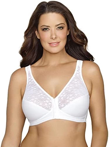Exquisite Form 5100565 FULLY Lace Wireless Back & Posture Support Bra with Front Closure