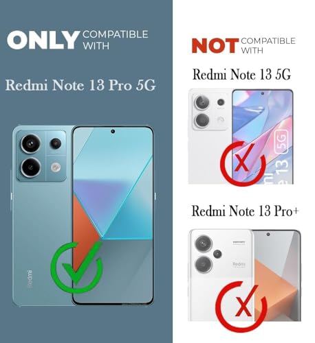 Image of Jkobi Lifetime Anti-Yellow MagSafe Compatible Clear Back Cover Case for Redmi Note 13 Pro (Sleek Hard Crystal | Shockproof and Camera Protection)
