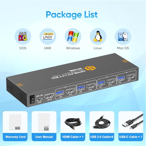 Greathtek GHT-0412 Usb3.0 Kvm Switch Hdmi 4K@60Hz thumb #6
