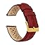 Crimson Red (Racing Style) - Gold Buckle