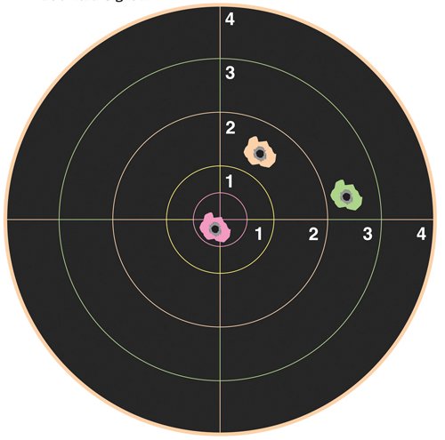 Champion Traps and Targets, VisiShot Targets, 8" Bulls Eye (10 Pack)