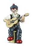  Gilde Clownfigur Guitar Hero Clown mit Musikinstrument Gitarre