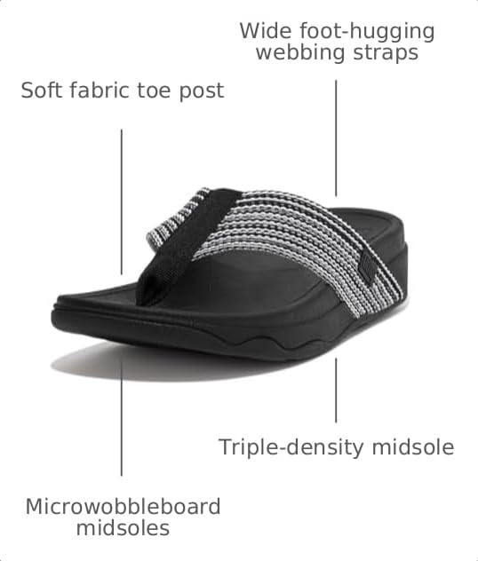 Image of FitFlop Surfa Toe Post Sandals