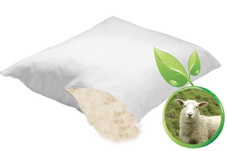 Set 2 Almohadas de Lana Orgánica Tamaño Estándar miniatura 3