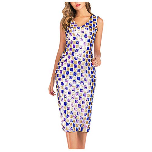 YUANCHENG Women Solid Sequined Straight Dresses Above Knee Mini Women's Dresses,BU,M steampunk buy now online YUANCHENG Women Solid Sequined Straight Dresses Above Knee Mini Women's Dresses,BU,M steampunk buy now online