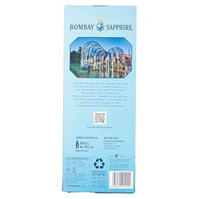Bombay Sapphire Gin and Balloon Glass Gift Set, Includes 1x50ml Bottle 40% ABV and Branded Glass, Perfect Christmas Stocking Filler or Birthday Present