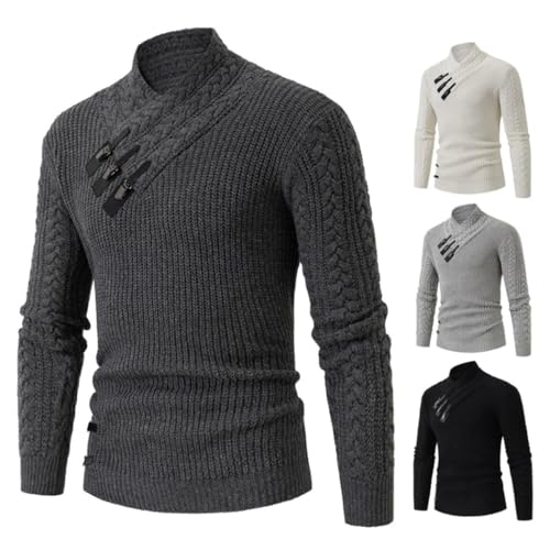 Men's Casual V-Neck Long Sleeve Knitted Wool Sweater Autumn Winter Vacation Outdoor Design Top3