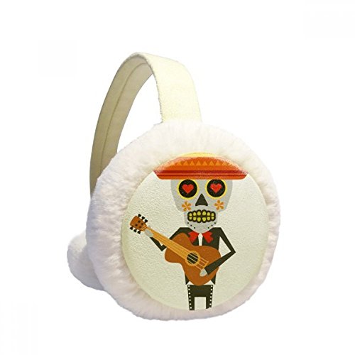 Orejeras para el frio plegables con estilo de guitarra rockera para exteriores