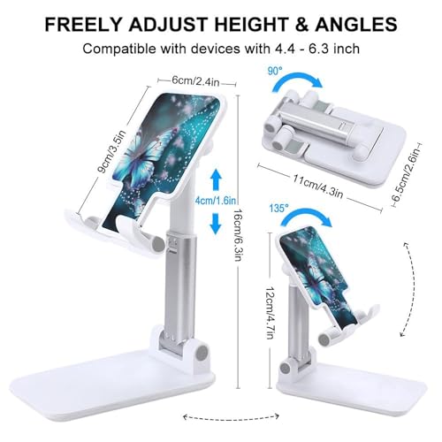 Support de téléphone portable pliable papillon réglable bureau iPhone Android - 2