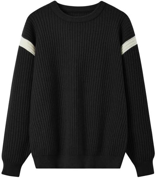 Winter Casual Sweater Men's Loose Knit Sweater Round Neck Pullover Sweaters
