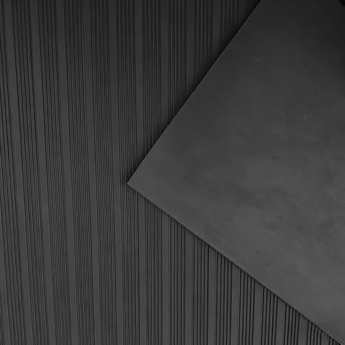Generico Tappetino Isolante Antiscivolo in Gomma ad Alta Tensione - Tappetino di Sicurezza per banco da Lavoro Elettrico per officine e Locali Tecnici, Nero, 1 m x 1 m x 5 mm (3'x3'x3/16)