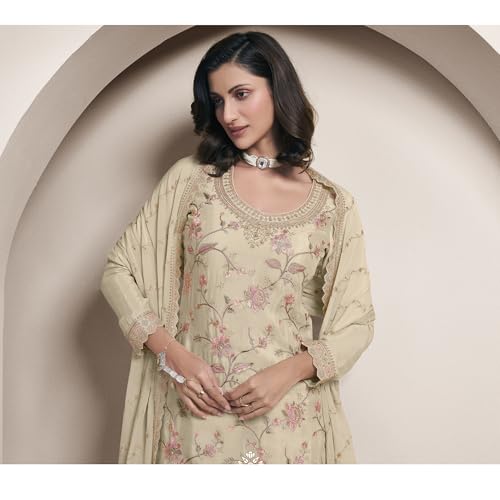 New Indian/Pakistani Designer Georgette Party Wear Anarkali Suit Sharara StyleDesigner3